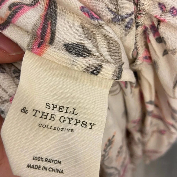 SPELL & The Gypsy Maisie Bambi Gown Strawberries & Cream Size Extra Small - Picture 11 of 11